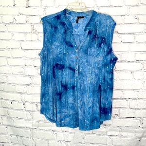Blue Ombré sleeveless top